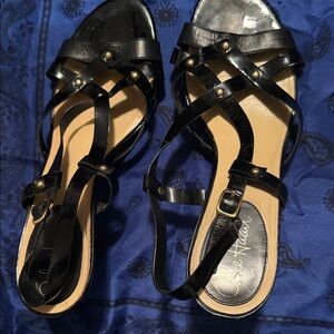Cole Haan Black Strappy Sandals